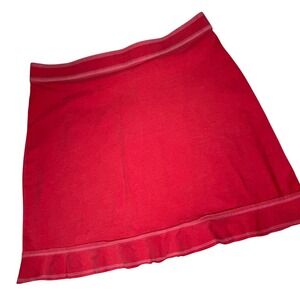 Free Produce Pink Ruffle Hem A Line‎ Skirt Women's Size Medium Made in USA